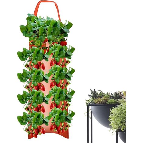 Pour les pots à fraises, tissu de suspension la plantation, sacs légumes, carottes, oignons, tomates (1/5)