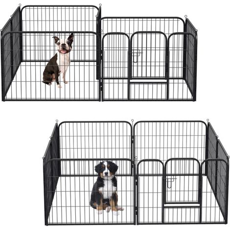 SWANEW Cucciolo Run con tetto Cucciolo Run Playpen Recinto all'aperto Recinto per piccoli animali fai da te (1/5)