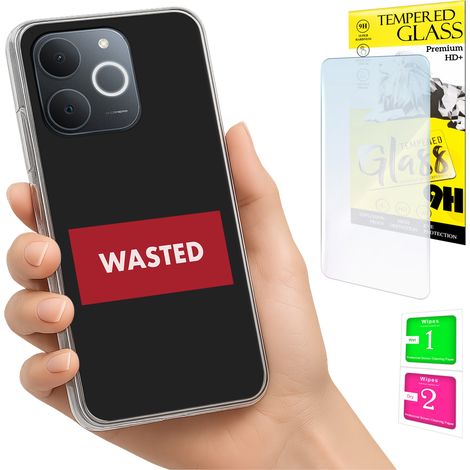 Funda para Realme Note 70T con cubierta trasera y cristal 9H. (1/5)