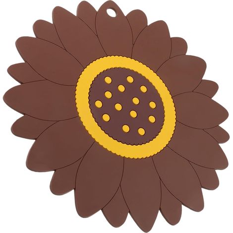 Dessous de plat, forme tournesol, antidérapant (1/5)