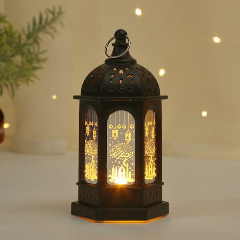 Ramadan-LED-Laterne, dekorative elektronische Tischlampe für Eid Mubarak-Feiern und als Heimdekoration (1/3)