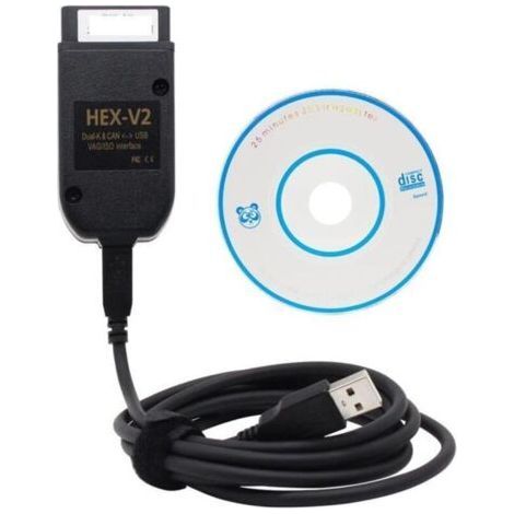 Hex V2 interface updated to 22.1 for VW, AUDI, Skoda, Seat. Multilingual vehicle diagnostic tools. (1/4)