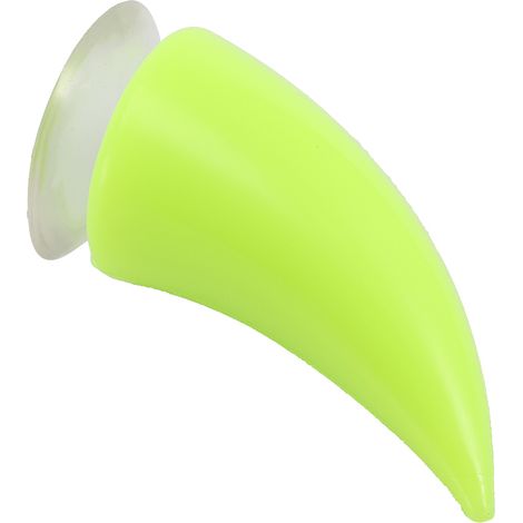 Casque Moto Démon Diable Corne avec Ventouse Décor Accessoire Vert (1/3)