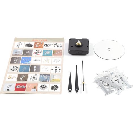 Horloge murale 3D sans cadre, stickers miroir silencieux DIY pour salon chambre, décoration maison moderne (1/3)
