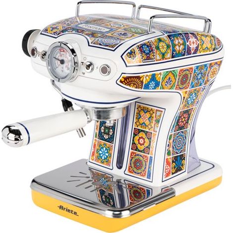 Ariete 1389 Positano Kaffeemaschine 850W 0,9L Tankinhalt Filter Tropfschale Cappuccinatore