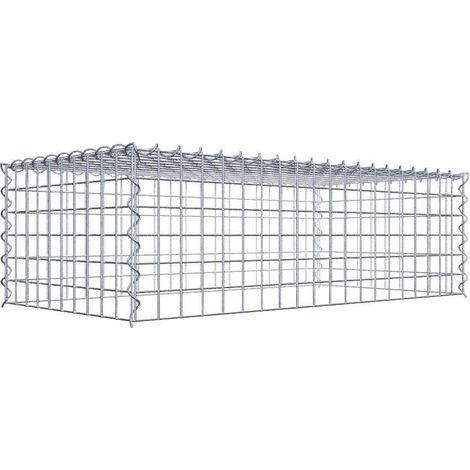 Gabiondeco - Gabion - Element de prolongation en hauteur 100 cm x 30 cm x 50 cm (L x H x P). maille 5 x 5 cm. Spirale. Attention : il manque une grille - Made in Germany (1/5)