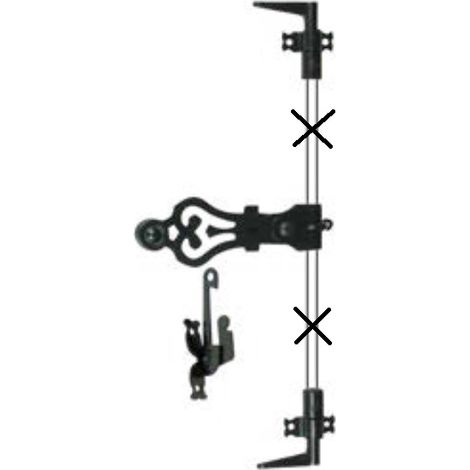 Paquete de accesorios de gancho recto TORBEL para Tubrain - 07TRS16