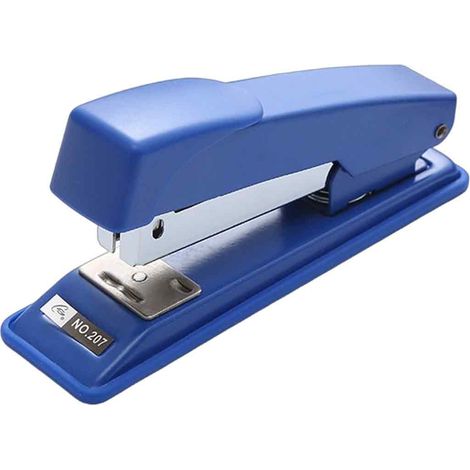 Agrafeuse de bureau robuste, capacité 40 feuilles, anti-bourrage, demi-bande, format compact, idéale pour la salle de classe, le bureau ou le bureau, noire (1/5)