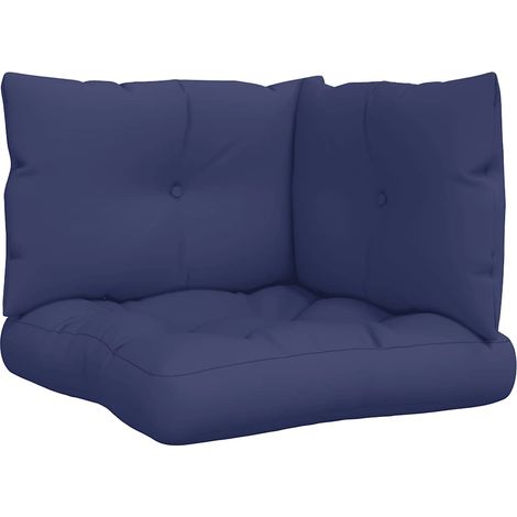Maison Exclusive - Palettenkissen 3 Stk. Marineblau Oxford-Gewebe