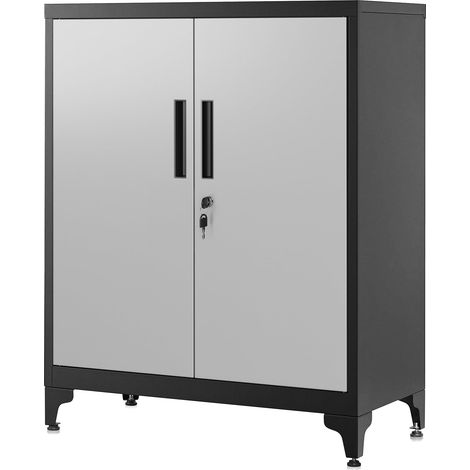 Caisson de Bureau à 2 Portes, Verrouillable, en Acier (1/5)