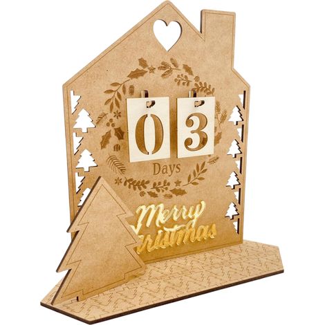 DIY-Adventskalenderhaus aus Holz – DIY-Dekoration (1/5)