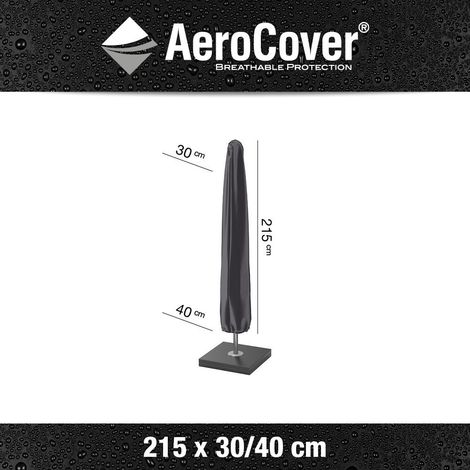 Housse de parasol de jardin 7984 Ø30-40x215 AeroCover anthracite Homms (1/5)