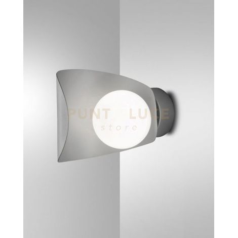 ADRIA APPLIQUE ARGENTO A LED 3000K - 6W - 540 lm ORIENTABILE IP20 IN METALLO E VETRO