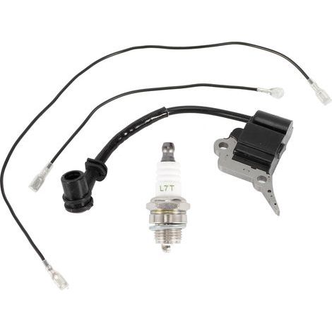 Bobine d'allumage et bougie compatibles avec les tronçonneuses Zenoah/Timberpro/Lawnflite - Pièces détachées (1/5)