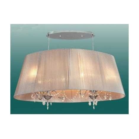 Lámpara de techo olímpia 6xe14 l.96xan.48xal.reg.cm marron/cobre