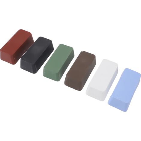 6 pains de polissage métallique en cire solide multifonction, pâte à polir pour acier inoxydable, aluminium et cuivre (1/5)