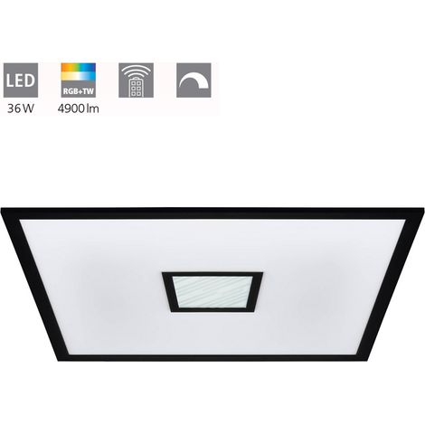 Plafond Bordonara Plastic White LED 36W 3000-6000K L: 59,5 cm B: 59,5 cm Dimmable (1/4)