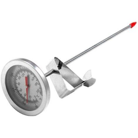 Thermomètre à Viande, Thermomètre à Huile de Friture avec Clip de Pot Cuisson Bonbons Bougie Fabrication Cadran Thermomètre Mécanique (1/4)