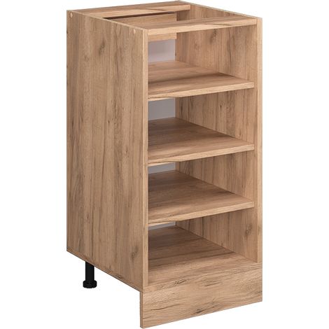 Küchenregal R-Line, Goldkraft Eiche, 40 cm ohne Arbeitsplatte, Vicco
