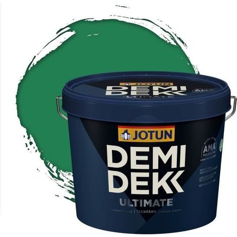 Peinture Bois - DEMI DEKK ULTIMATE - Lasure Opaque Satinée - RAL 6032 - 3L (1/2)