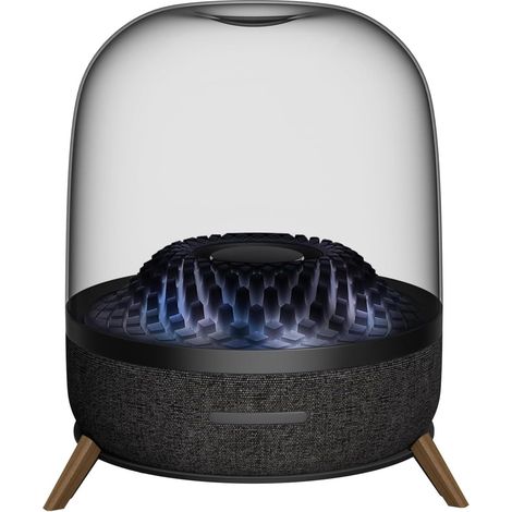 Acryl-Tischlautsprecherhalterung, passend für Harman Kardon Aura Studio 3, Aura Studio 4 und Soundsticks 4 Bluetooth-Lautsprecher (Schwarz, JJ-9301-B-0), 1 Stück (1/5)