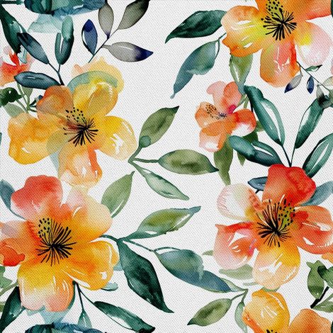 Outdoor dekostoffe oxford - Motiv Blumen I DX5673 (1/5)