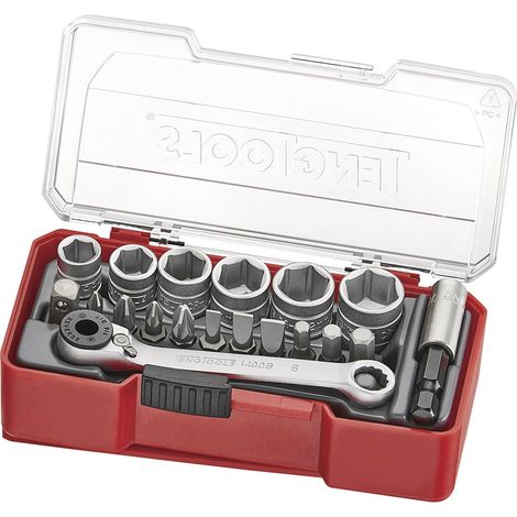Set de douilles 1/4'' 19 pcs Teng Tools TJ1419