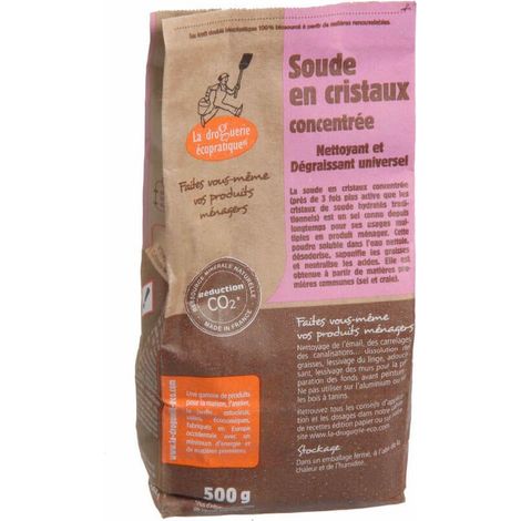 Soude En Cristaux Concentrée 500g - La Droguerie Ecoprat