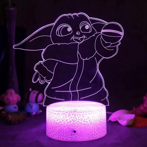 Veilleuse 3D rouge créative en ligne, petite, USB, mignonne, en forme de cœur, lampe de chevet pour chambre de fille, veilleuse LED tendance pour dormir, balle de levage pour bébé (1/5)