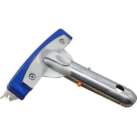 Brosse de nettoyage de piscine en acier inoxydable de 14 cm (5,5 po) pour spas et bassins, outil de nettoyage des parois et du fond (1/5)
