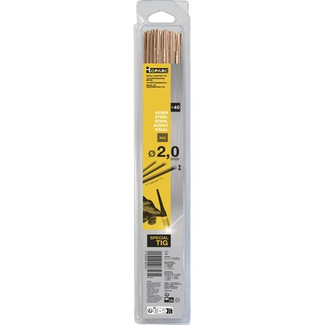 GYS 40 Bacchette Acciaio TIG (SG2), Diametro 2.0330 mm, 0.33 Kg - 087231