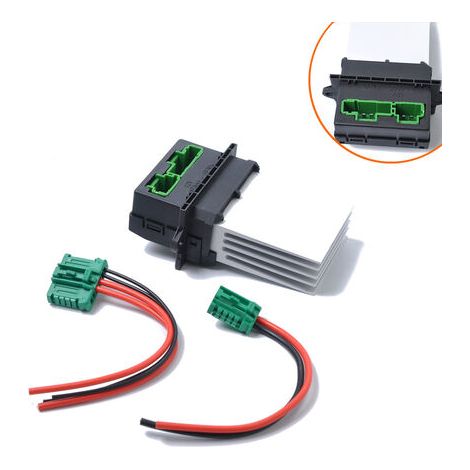 BUNTHAUS 7701048390 7701207718 6441L2 Rrésistance de Ventilateur, Résistance de Ventilateur de Climatisation de Moteur de Chauffage Compatible pour Citroën Renault Megane Scénic Clio Peugeot 207 607 (1/5)