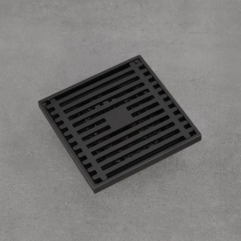 Ablaufrost 100x100 mm schwarz DOVER