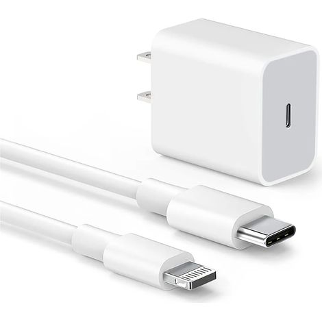 20w fast charging charger and 1m charging cable for iphone (1/5)