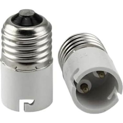 CSPARKV Convertisseur De Douille E27 À B22, Adaptateur De Douille D'ampoule À Vis À Baïonnette, Support D'ampoule Pour LED/CFL Et Ampoules À Incandescence (1/5)