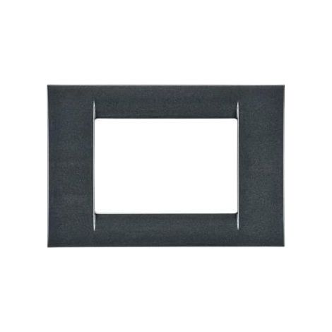 PLAQUE 3 POS.ARDOISE METALLISE SYS.VIRNA GEWISS GW22293