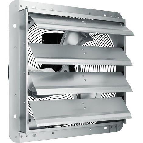 VEVOR Extractor de Persiana de 40,9 x 40,9 cm, Alta Velocidad 2000 CFM, Ventilador de Aluminio para Montaje en Pared con Motor de CA, Ventilación y Refrigeración para Invernaderos, Garajes, Tiendas