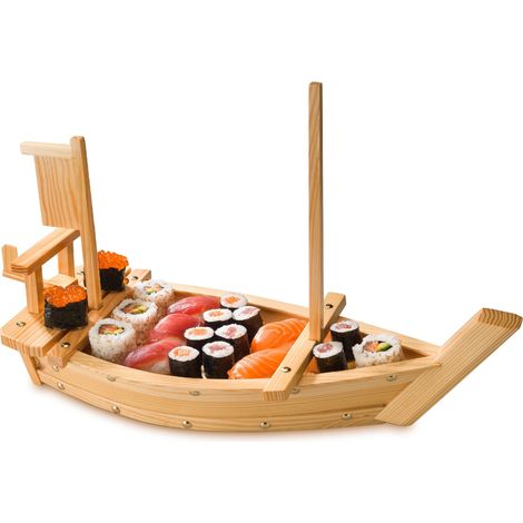 Plateau de Présentation Bateau pour Sushi L 50 à 70 cm - Pujadas (1/2)