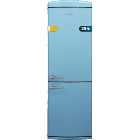 Cecotec Frigorífico retro Bolero CoolMarket Combi Origin 294 Blue E (1/5)