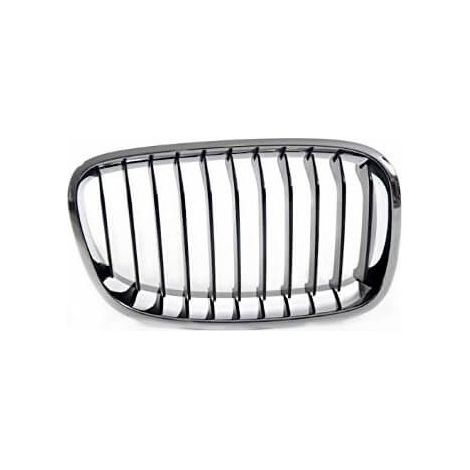 Grille de calandre avant droit noire et chromée Basic BMW Série 1 F20 - F21 phase 1 2011-2015