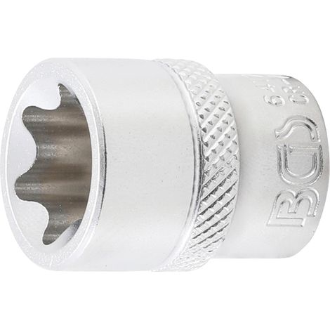 BGS  Vaso  de  impacto  perfil  E  cuadradillo  interior  10  mm  (3/8")  SW  E18  -  6417