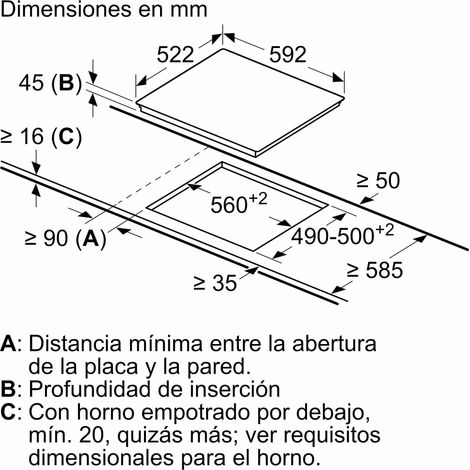 Balay 3EB715LR - Vitroceramica Independiente Radiantes 3 Zonas Coccion Ancho 60 Cm
