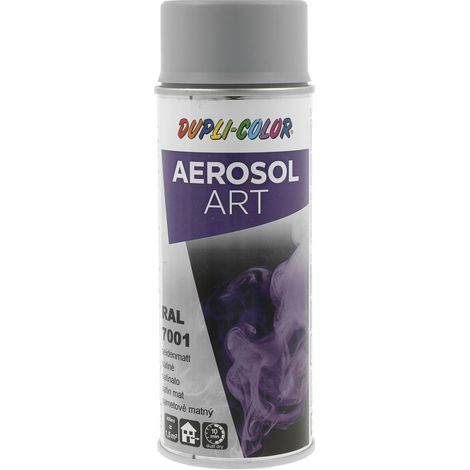 Dupli Color Aerosol Art Lackspray Graffiti Dose - wetterfest, lichtecht und UV-beständig - Graffiti-Spray 400ml, silbergrau seidenmatt RAL 7001