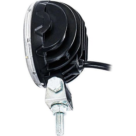 1 barre lumineuse de travail LED ronde de 7,6 cm (3 pouces) multifonctionnelle, projecteur haute puissance, lampe de conduite, feu antibrouillard, SUV, VTT, tracteur, camion, LED blanc/bleu (1/5)