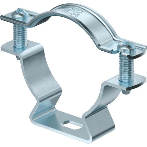 OBO Bettermann Abrazadera de distancia con agujero oblongo 36-44mm Acero galvanizado, 1362780