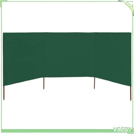 Paravent pliable 3 panneaux - FAFEICY - 44540 - Textile non tissé - 400 x 120 cm - Vert (1/4)