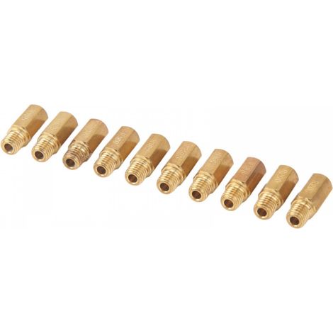 Lot de 10 gicleurs principaux de carburateur en métal, filetage 5 mm x 0,8 mm, pour carburateur Keihin PWK PE OKO KOSO (1/5)