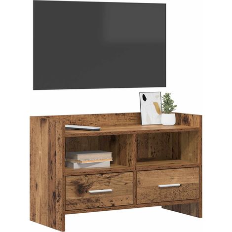 Mobile TV Armadietto TV Mobile Porta TV 71,5 x 33 x 47 cm Legno antico Legno ingegnerizzato (1/5)