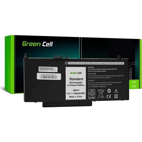 Green cell laptop battery dell latitude 76v 74v 7200 mah (1/5)