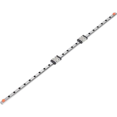 Lineare Führungsschiene 600 mm, verschiebbare Führungsbahn mit 2 MGN9C-Blöcken für 3D-Drucker und CNC-Maschinen
